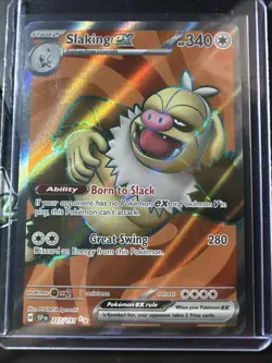 Slaking ex 227/191, Ultra Rare, Surging Sparks, Full Art Holo, Pokemon TCG, NM - Image 1