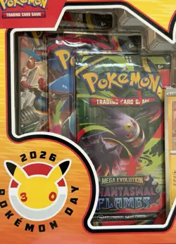 Pokemon TCG 2026 Pokemon Day 30th Anniversary Sealed Box Pikachu Promo 3 Packs - Image 4