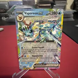 Pokemon TCG Vaporeon ex 23/131 Prismatic Evolutions 2025 NM Pokemon Lp - Image 1