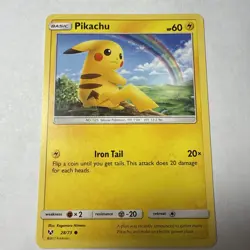 Pokemon TCG Pikachu Shining Legends 28/73 Regular Common - Image 1