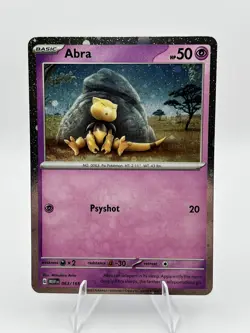 Pokemon Abra 63/165 Scarlet & Violet 151 - Cosmos Holo Near Mint Condition NM - Image 1