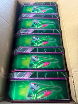 Pokemon TCG Iron Leaves ex Paradox Clash Tin New Sealed 5 Boosters 1 Promo x5 - Image 2