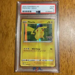 Pikachu - Holo - SS Pokemon GO 2022 - Pokemon - #028 - PSA 9 - Image 1