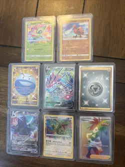 Pokemon Card Lot TCG Vmax Rainbow Rayquaza Gold Rare Holo Foil Full Art Wow - Image 1