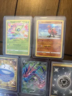 Pokemon Card Lot TCG Vmax Rainbow Rayquaza Gold Rare Holo Foil Full Art Wow - Image 4