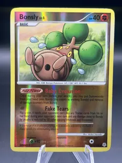 Bonsly 71/130 Diamond and Pearl Reverse Holo 2007 Pokemon TCG - Image 1