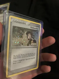 Pokemon Fieldworker 73/92 Legend Maker Stamped Reverse Holo Swirl By HandU - Image 5