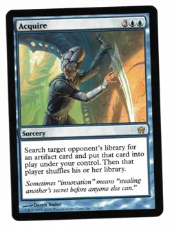 Magic the Gathering MTG Card: Acquire 21/165 Fifth Dawn Rare! - Image 1