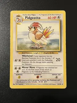 Pidgeotto 22/102 Base Set Regular Rare | HP |Pokemon TCG - Image 1