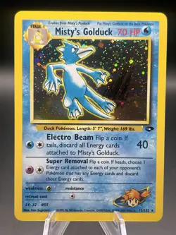 Misty’s Golduck 12/132 Holo Gym Challenge Pokemon TCG WOTC - Image 1