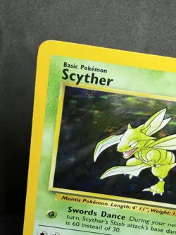Pokemon TCG Scyther Jungle 10/64 Holo Rare Unlimited 70HP English 1999 - Image 2
