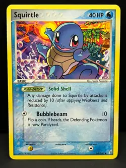 Squirtle 64/100 Common Crystal Guardians Pokemon Lightly Played - Image 1
