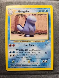 Pokemon TCG Quagsire Neo Revelation 48/64 Regular Unlimited Common - LP/NM - Image 1