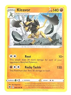 Kleavor 085/189 Non Holo Rare Astral Radiance Pokemon - Pack Fresh Near Mint NM - Image 1