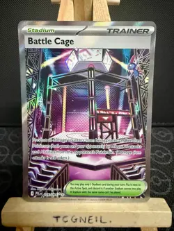 Battle Cage 116/094 - Pokemon Phantasmal Flames - Full Art Holo Trainer - EN/NM - Image 2
