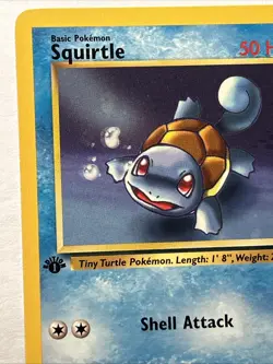 1st Edition Squirtle 68/82 Team Rocket Pokemon TCG Vintage WOTC Card NM - Image 3