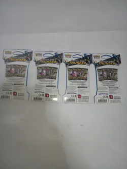 Pokemon Sun & Moon Lost Thunder art set 4 Booster Packs Lugia, Zeraora - Image 2