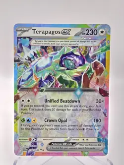 Terapagos ex 128/142 Holo Rare | Stellar Crown SCR Pokemon NM - Image 1