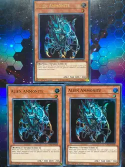 YUGIOH! PLAYSET - ALIEN AMMONITE (GFP2 - EN100) Ultra Rare, 1st Ed! - Image 1