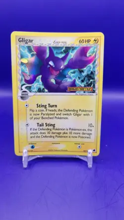 Gligar 16/101 EX Dragon Frontiers Stamped REVERSE HOLO RARE Pokemon Card - Image 1