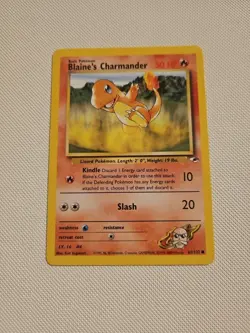 Blaine's Charmander 61/132 1st Edition Gym Heroes Pokemon Card - Image 1