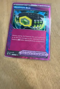 Maximum Belt ACE SPEC Rare Prismatic Evolutions 117/131 NM Holofoil Pokemon - Image 1