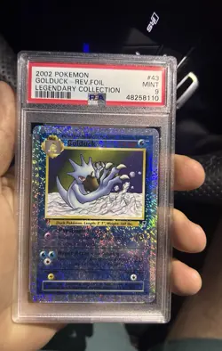 Pokemon Golduck 43/110 Legendary Collection Reverse Holo Uncommon PSA 9 2002 - Image 1