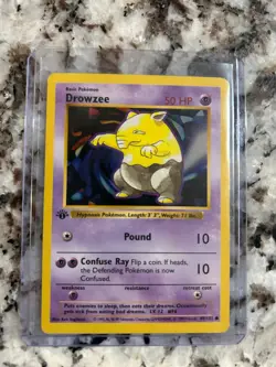 Pokemon TCG Drowzee 049/102 Base Set (1st Edition & Shadowless) - Image 1