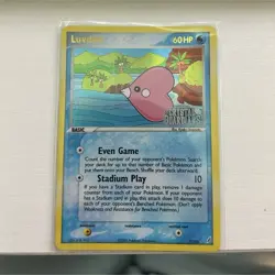 Pokemon TCG Luvdisc 7/100 EX Crystal Guardians Reverse Holo 60 HP Stadium Play - Image 1