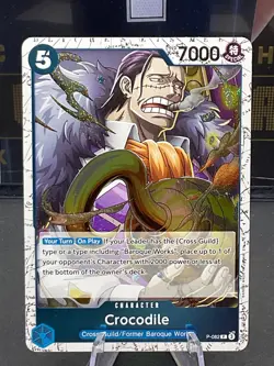 Crocodile P-082 PRB-02 Jolly Roger Foil Promo One Piece TCG - Image 1