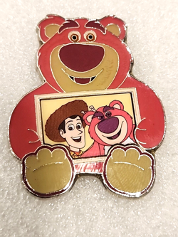 Disney Pin Toy Story 3 Lotso Bear & Woody Photo Frame HKDL Hong Kong RARE 100666 - Image 1