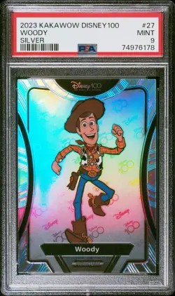 2023 Kakawow Phantom Disney Woody #27 Toy Story Silver Holo PSA 9 - Image 1