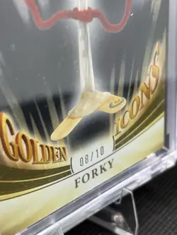 2025 Topps Pixar Gold Forky Golden Icons BLACK 8/10 #GI-75 Encased SSP Toy Story - Image 2