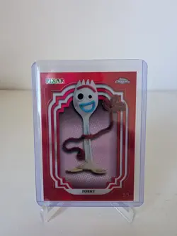 2024 Topps Disney Chrome Forky Toy Story #72 Red Refractor 3/5 - Image 1
