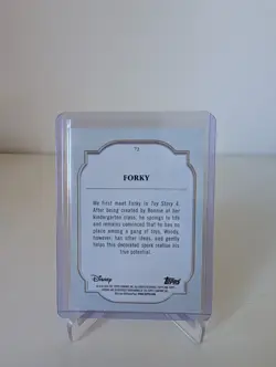 2024 Topps Disney Chrome Forky Toy Story #72 Red Refractor 3/5 - Image 2