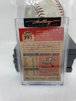 HANK AARON 2024 Topps Living Set 1/1 Hand-Painted Art Card Signed JARED KELLEY - Image 4