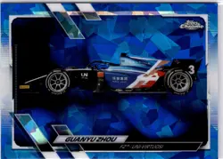 Topps F1 Chrome Sapphire 2021 119 Zhou Sports Card Trading Card - Image 1