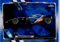 Topps F1 Chrome Sapphire 2021 119 Zhou Sports Card Trading Card - Image 5