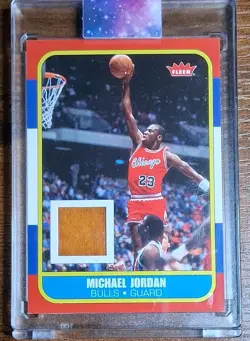 Fleer Game-Used Memorabilia Michael Jordan Chicago Bulls 2007 NBA Trading Card - Image 1