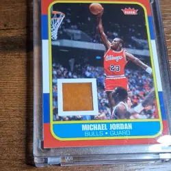 Fleer Game-Used Memorabilia Michael Jordan Chicago Bulls 2007 NBA Trading Card - Image 3
