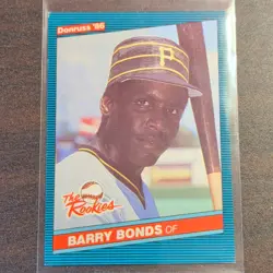 Donruss 1986 The Rookies Barry Bonds Rookie #11 Pittsburgh Pirates Baseball Card - Image 1