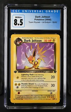 Dark Jolteon Team Rocket - 1st Ed. 38/82 NM CGC 8.5 - Image 1