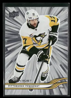 2025-26 Upper Deck Series 1 - Bryan Rust #132 Silver Outburst - Image 1
