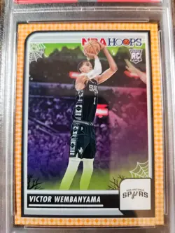 2023-24 Haunted Hoops Victor Wembanyama Orange Rookie PSA 9 Mint #108 Spurs - Image 2