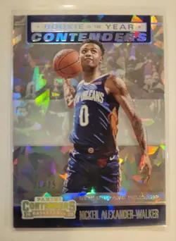 2019-20 Panini Contenders ROY Cracked Ice #17 Nickeil Alexander-Walker RC /25 - Image 1
