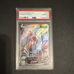 Pokemon Mewtwo V Full Art Holo 072/078 Pokemon GO PSA 10 Ultra Rare Card - Image 1