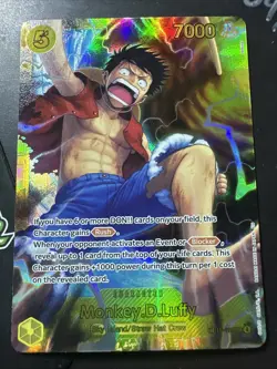 Monkey.D.Luffy OP15-119 SEC Adventure On Kamis Island One Piece Card Game Bandai - Image 1