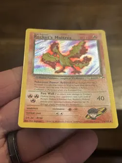 Pokemon Vintage WOTC Rockets Moltres Holo Gym Heroes #12/132 Pokemon Card - Image 4