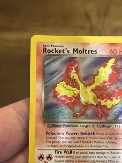 Pokemon Vintage WOTC Rockets Moltres Holo Gym Heroes #12/132 Pokemon Card - Image 5