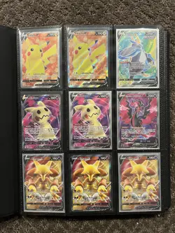 Pokemon Binder Collection Lot of 209 Cards 90% + in NM Condition - Image 1